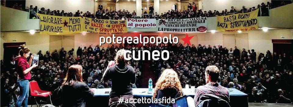 Una passeggiata-simbolo conclude la campagna elettorale cuneese di Potere al Popolo