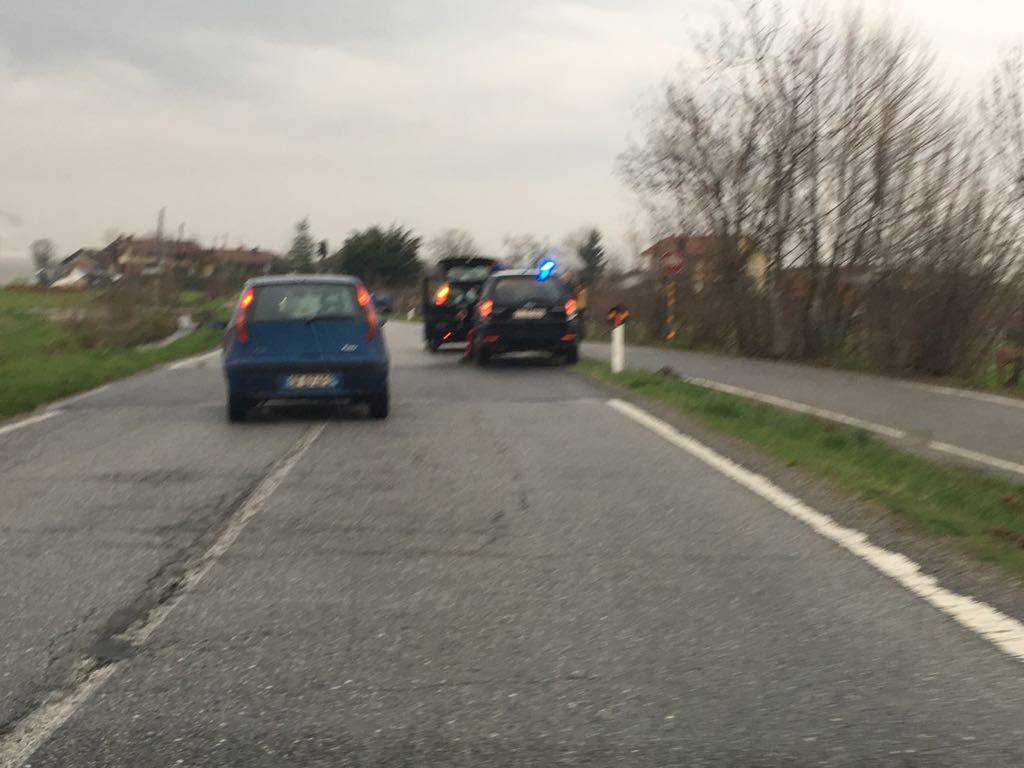 Incidente stradale a San Lorenzo di Peveragno