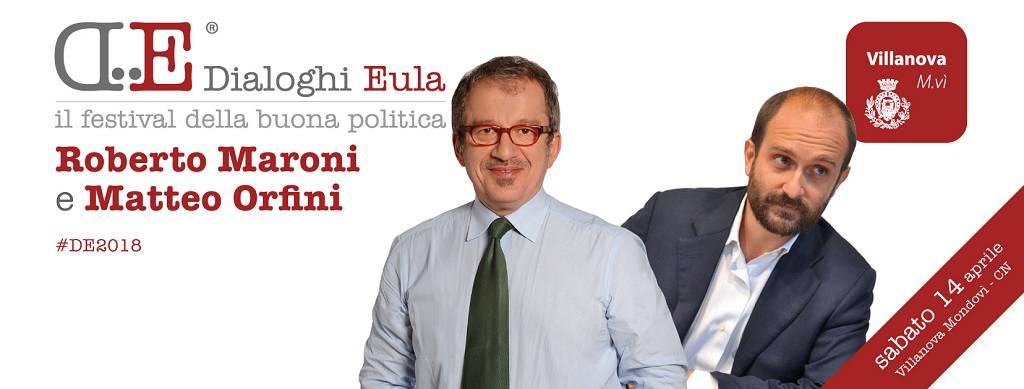 Roberto Maroni e Matteo Orfini ai Dialoghi Eula di Villanova Mondovì