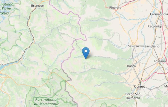 Trema la terra in provincia di Cuneo. Scossa di magnitudo 3.0 registrata nella notte