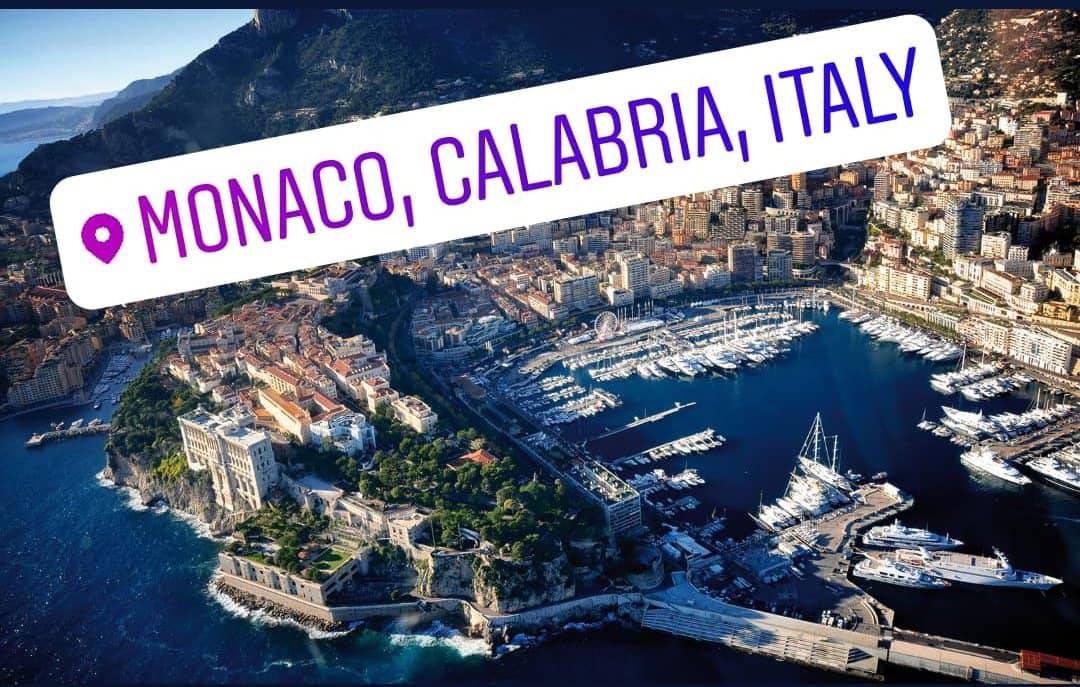 Dal mar Ligure allo Ionio, su Instagram il Principato diventa: “Monaco, Calabria, Italy”