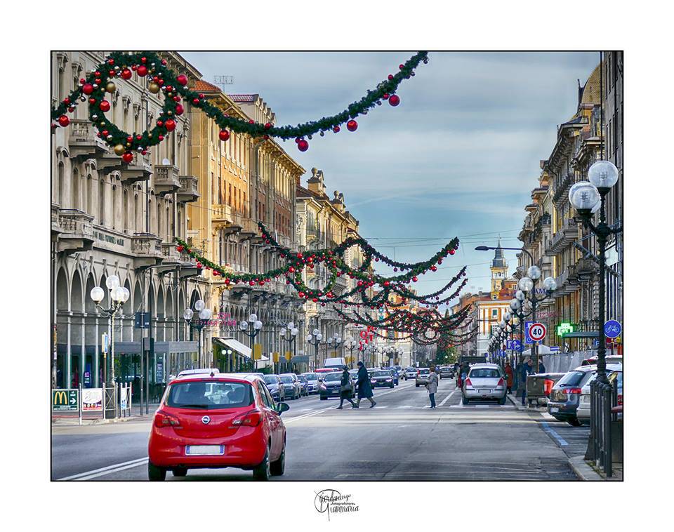 Cuneo, Corso Nizza in versione natalizia