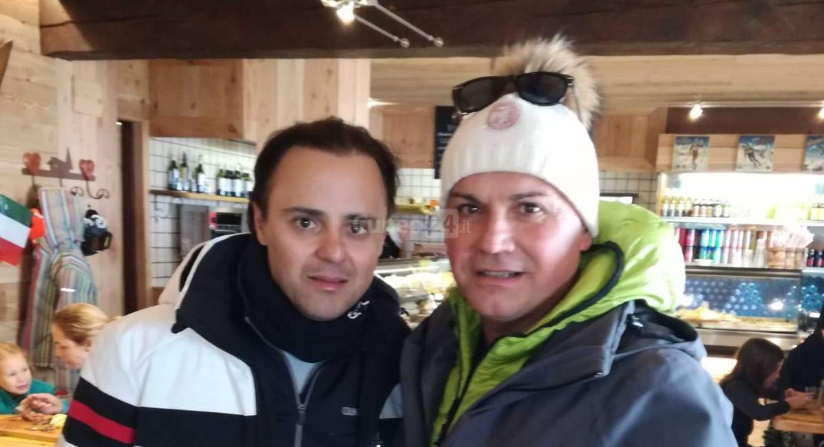 Felipe Massa in vacanza a Limone Piemonte