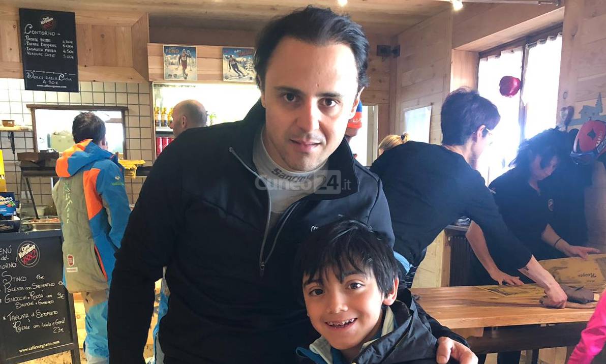 Felipe Massa in vacanza a Limone Piemonte