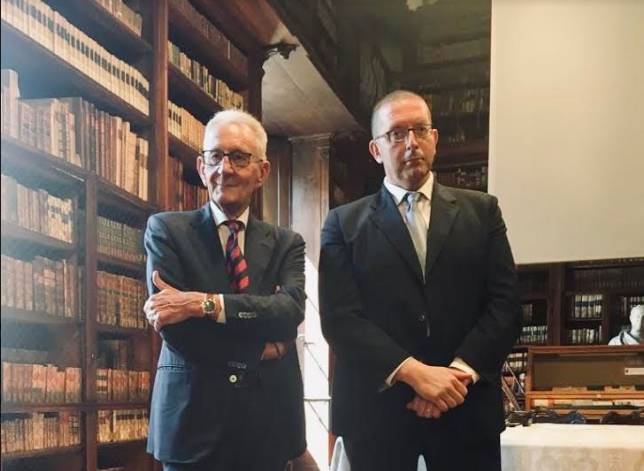 Beppe Ghisolfi ed Alberto Rizzo all’Università di Pavia