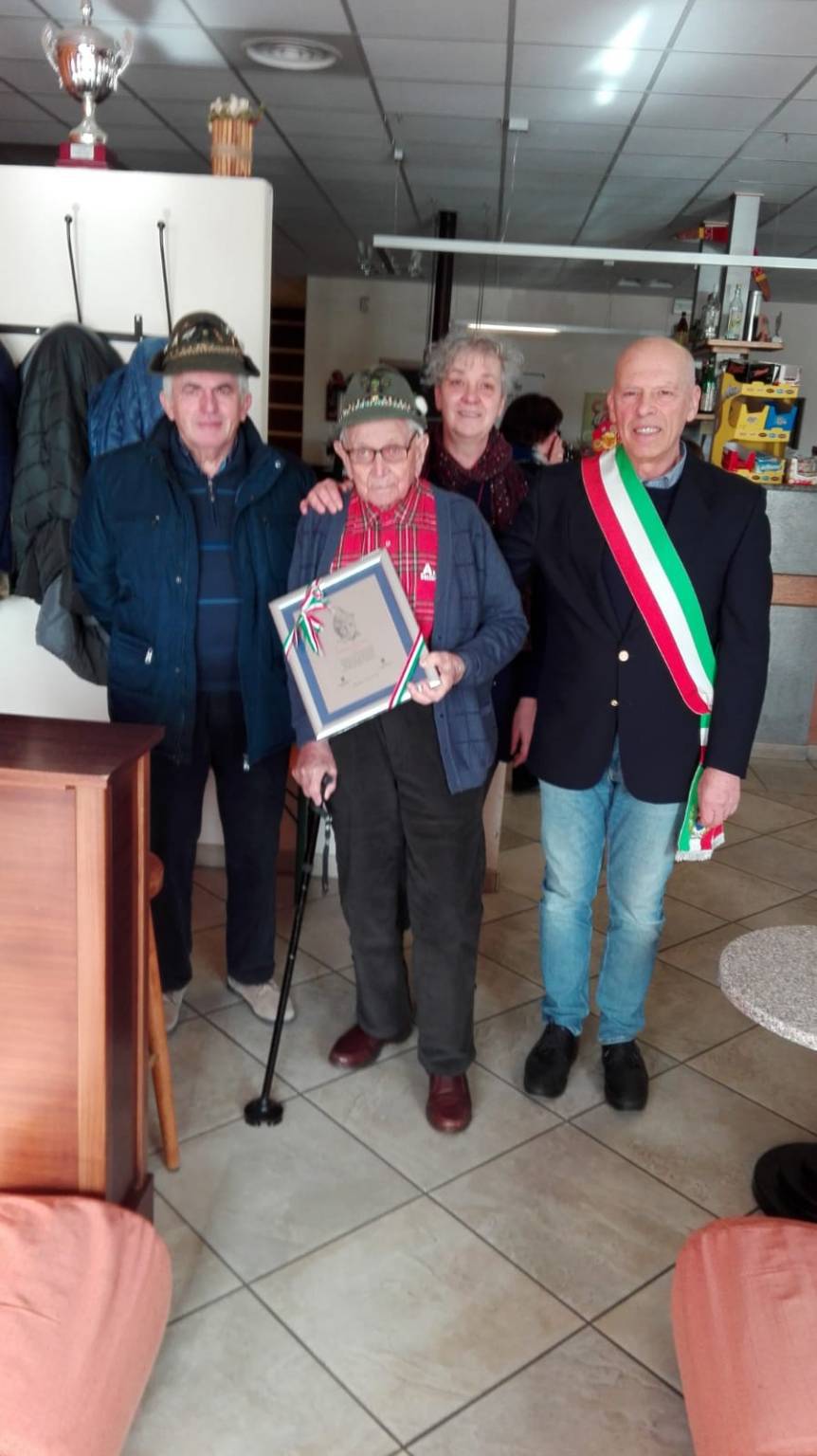 Villafalletto: il reduce Domenico “Mini” Gastaldi festeggia 100 anni