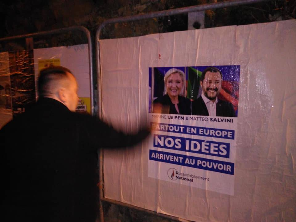 Inizia la propaganda per le europee: a Breil-sur-Roya manifesti con Salvini e Le Pen