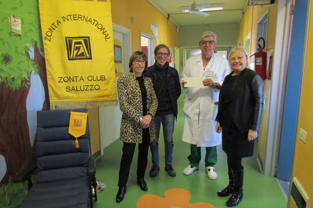 Lo Zonta Club Saluzzo per i bimbi della pediatria onco-ematologica di Savigliano
