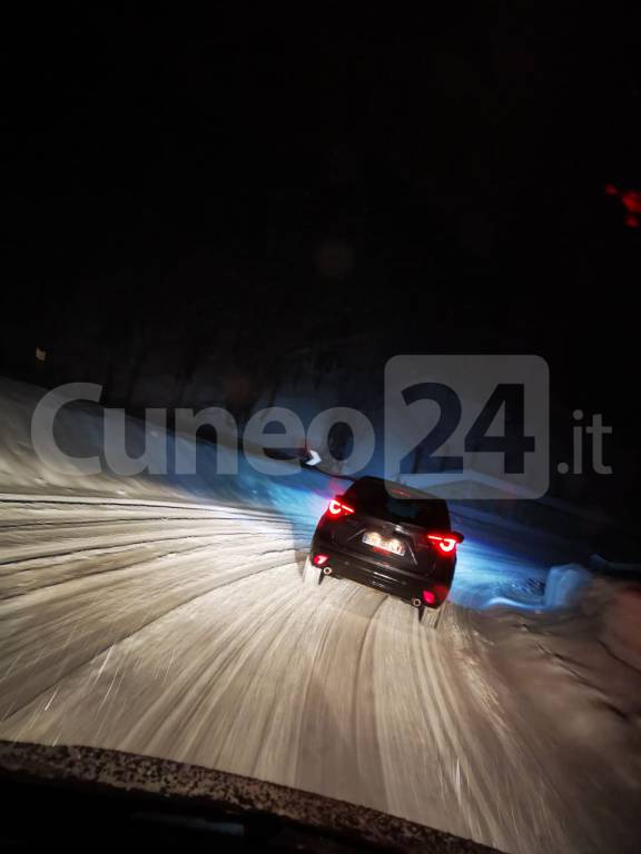 strada nevicata neve (cuneo24)