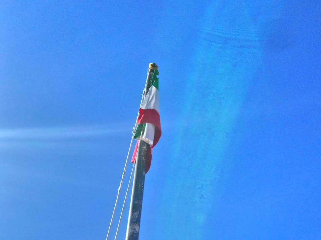 Tricolore d&#8217;Italia a Breil-sur-Roya