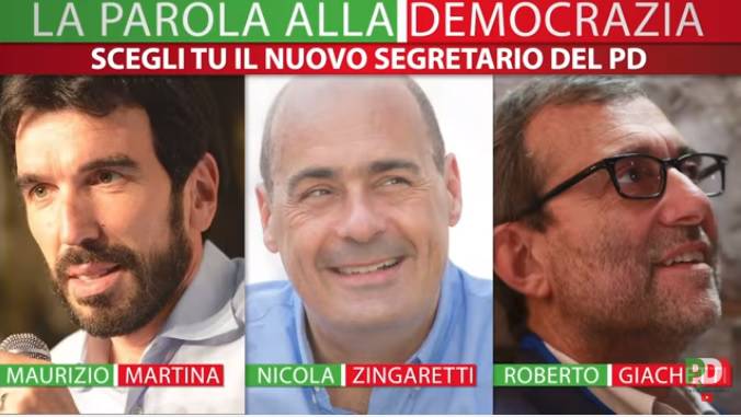 Oggi le primarie del Partito Democratico: Martina, Zingaretti o Giachetti?