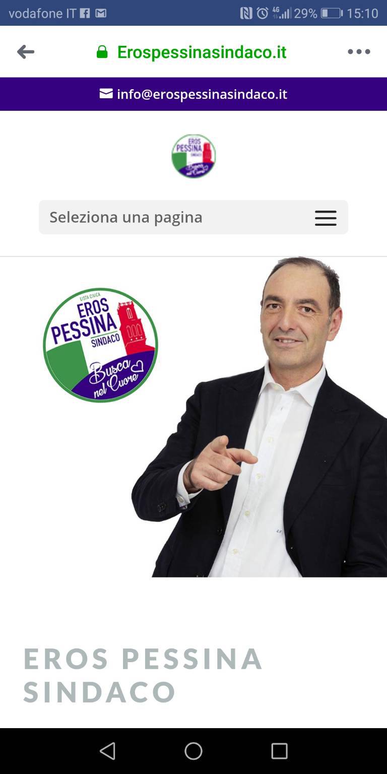 Busca, è on line il sito internet del candidato sindaco Eros Pessina