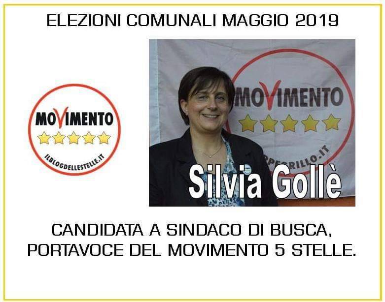 A Busca torna la candidata sindaco donna, Silvia Gollè con i 5 Stelle