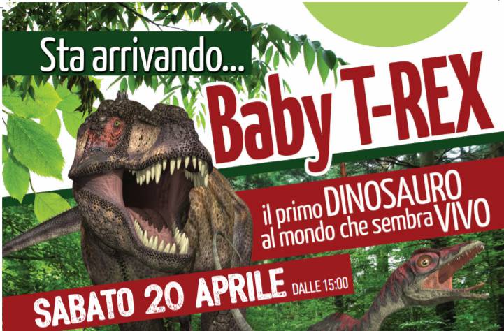 Una Pasqua giurassica a Borgomercato insieme al Baby T-rex
