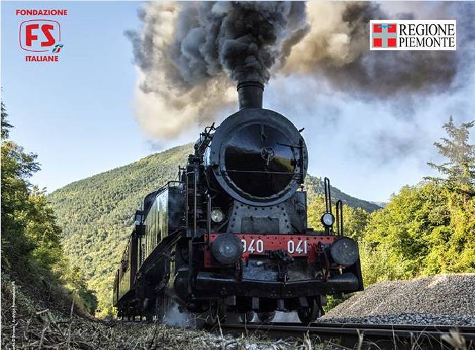 Treno storico in valle Roya senza locomotiva a vapore