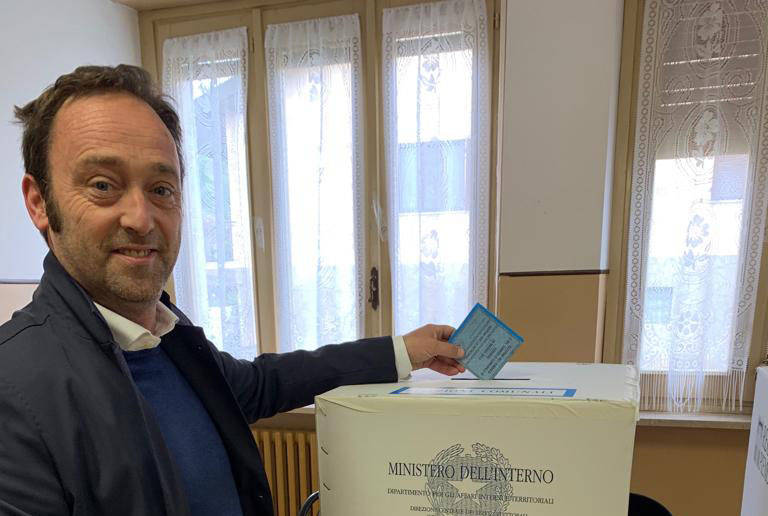 A Cervere ha votato il sindaco Corrado Marchisio
