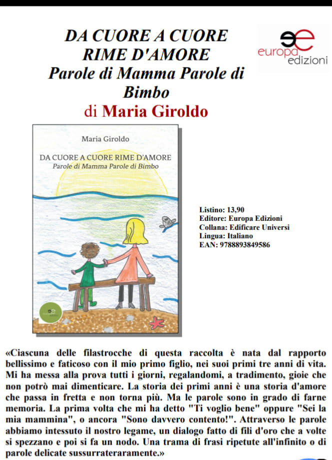 Seconda fatica letteraria per Maria Giroldo