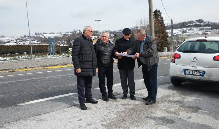 Messa in sicurezza del bivio tra provinciale 221 e statale 28 in località Olle di Vicoforte Mondovì