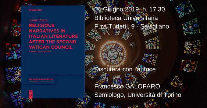 Incontro su religione e letteratura a Savigliano, presso la Biblioteca Universitaria