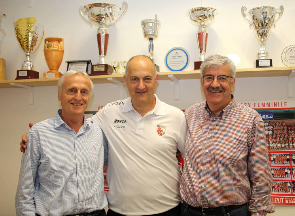 Diego Barroero, Liano Petrelli e Diego Borgna Granda Volley Academy