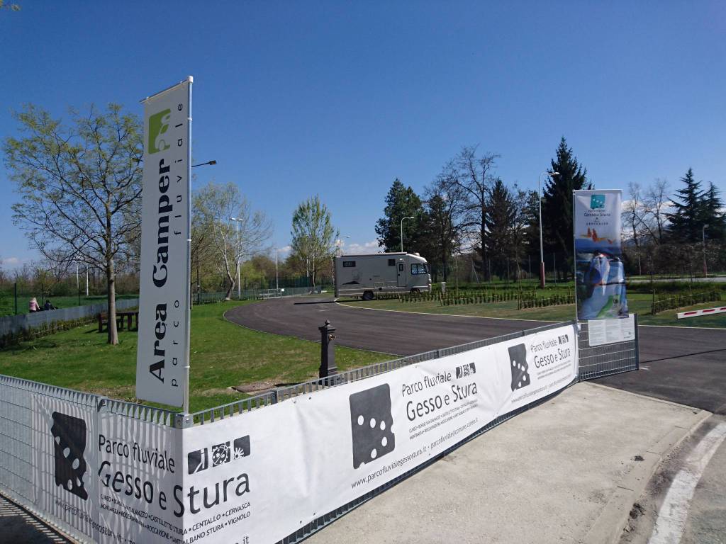 Riapre l’area camper del Parco fluviale a Cuneo
