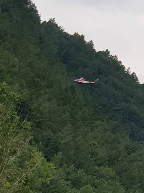 Bagnolo Piemonte, l’elicottero Drago ha recuperato due ragazzi in zona Rucas