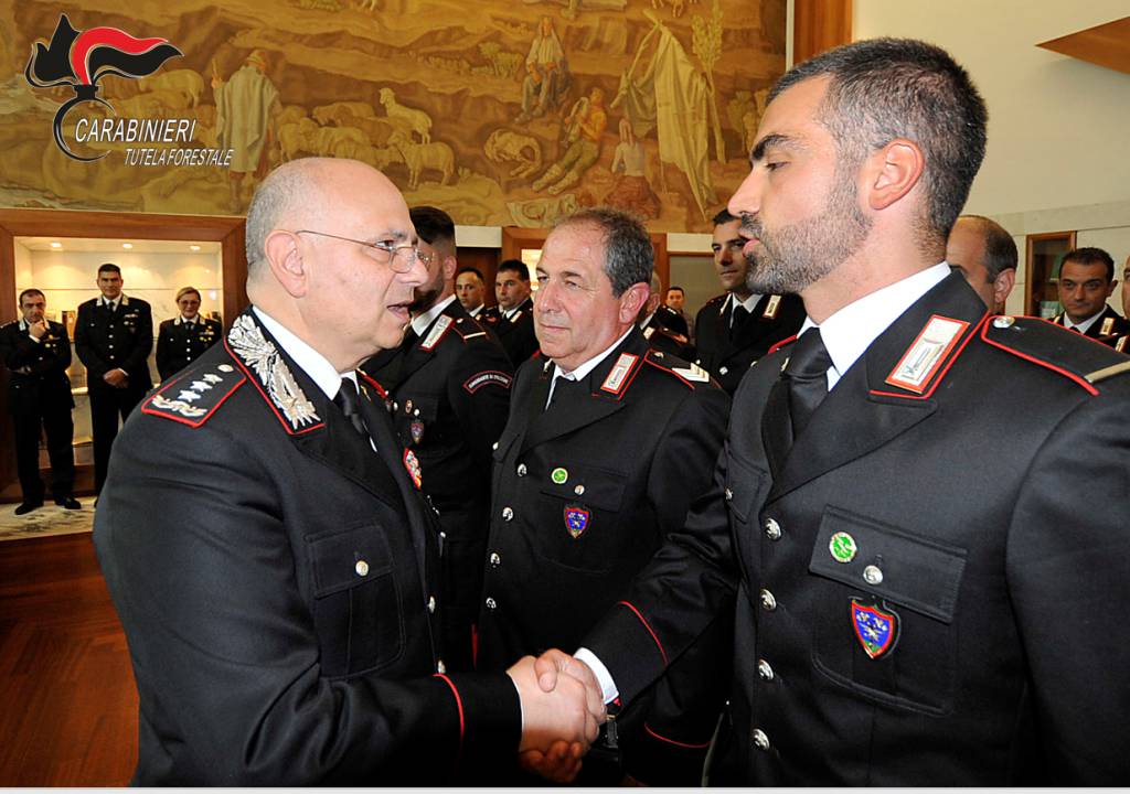 Carabinieri Forestali di Mondovì premiati dal Generale Agovino