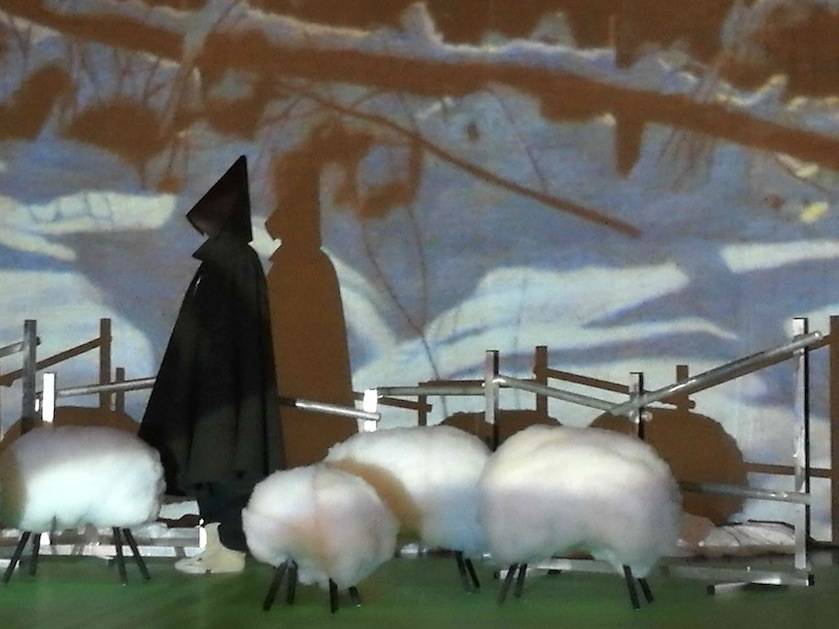 Pluf! porta il teatro a Saluzzo con “Il mulo, la neve, il pastore”