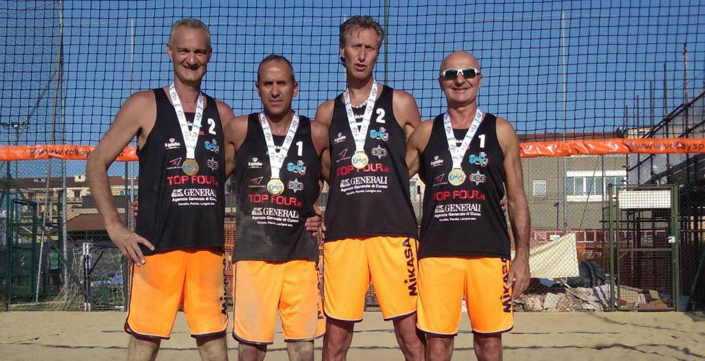 Quattro cuneesi si laureano campioni europei di beach volley Over 50