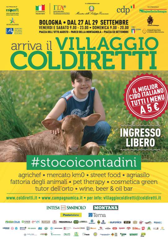 Il Villaggio Coldiretti arriva a Bologna: in 700 da Cuneo per dire #StoCoiContadini
