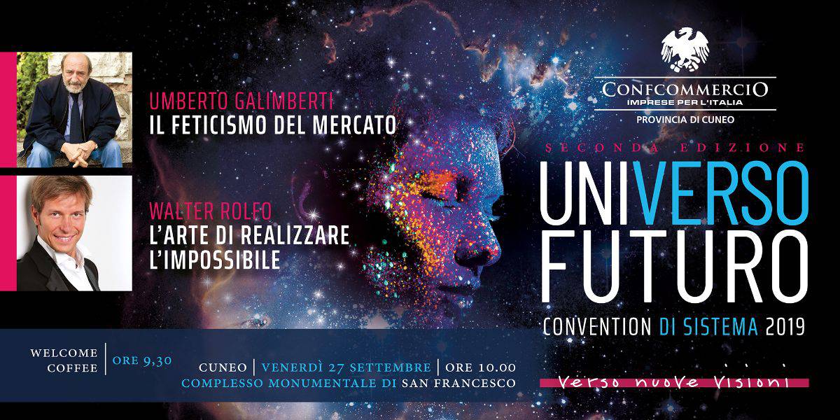 “UniversoFuturo. Verso nuove visioni”, la convention di Confcommercio a Cuneo tra filosofia e illusionismo