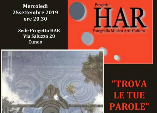 Cuneo, progetto HAR invita tutti alla prima serata del suo “Corso di Narrazione”