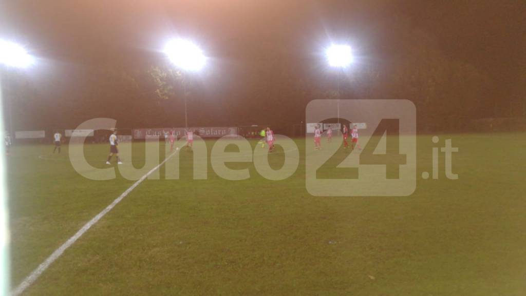 A Villanova Solaro il Cuneo FC è avanti tre reti a zero alla fine del primo tempo