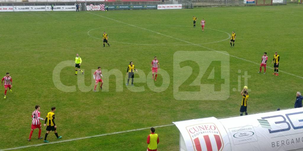 Cuneo FC in vantaggio 1-0 sul Bernezzo a fine primo tempo