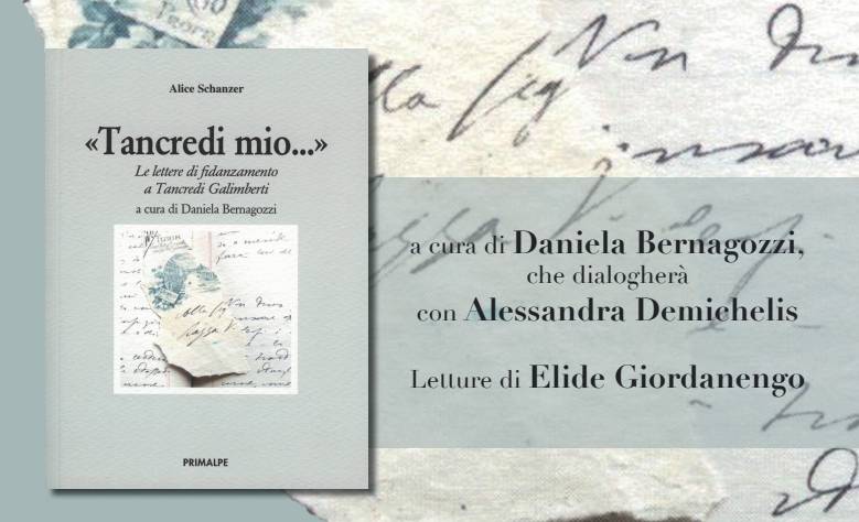 Cuneo, presentazione libro “Tancredi mio: lettere di fidanzamento di Alice Schanzer a Tancredi Galimberti”
