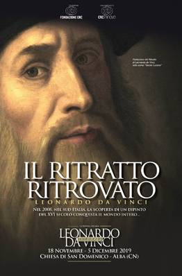 Leonardo da Vinci presentato con “Il ritratto ritrovato” ad Alba