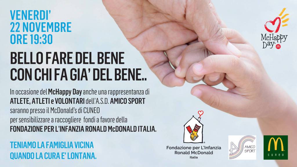 McDonald’s Cuneo e Amico Sport insieme nei lavori alla palestra inclusiva di S. Rocco
