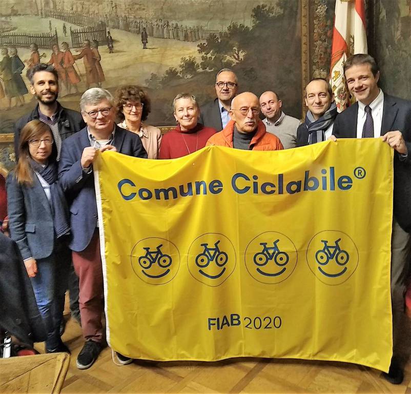 Cuneo rinnova la bandiera gialla di “Comune Ciclabile”