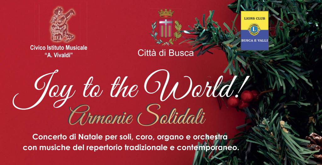 A Busca il concerto “Joy to the World! Armonie Solidali”