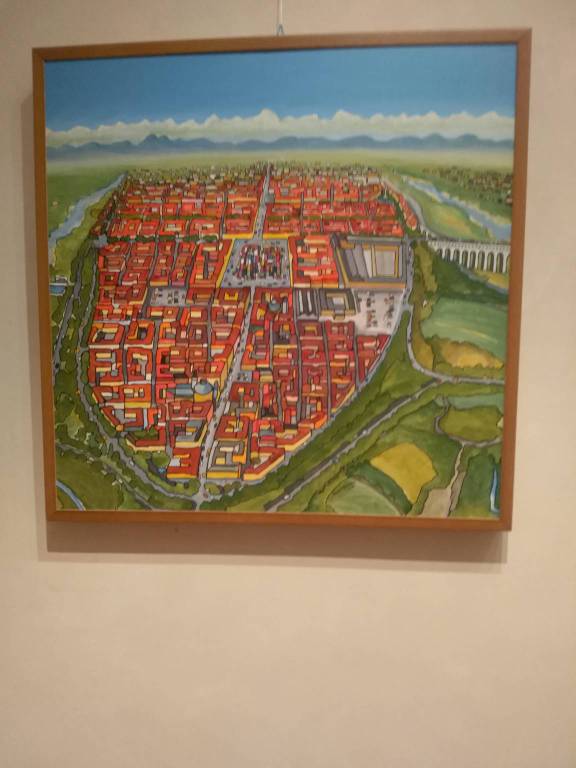Cuneo, il pittore Gianni Gaschino dona un quadro al Comune