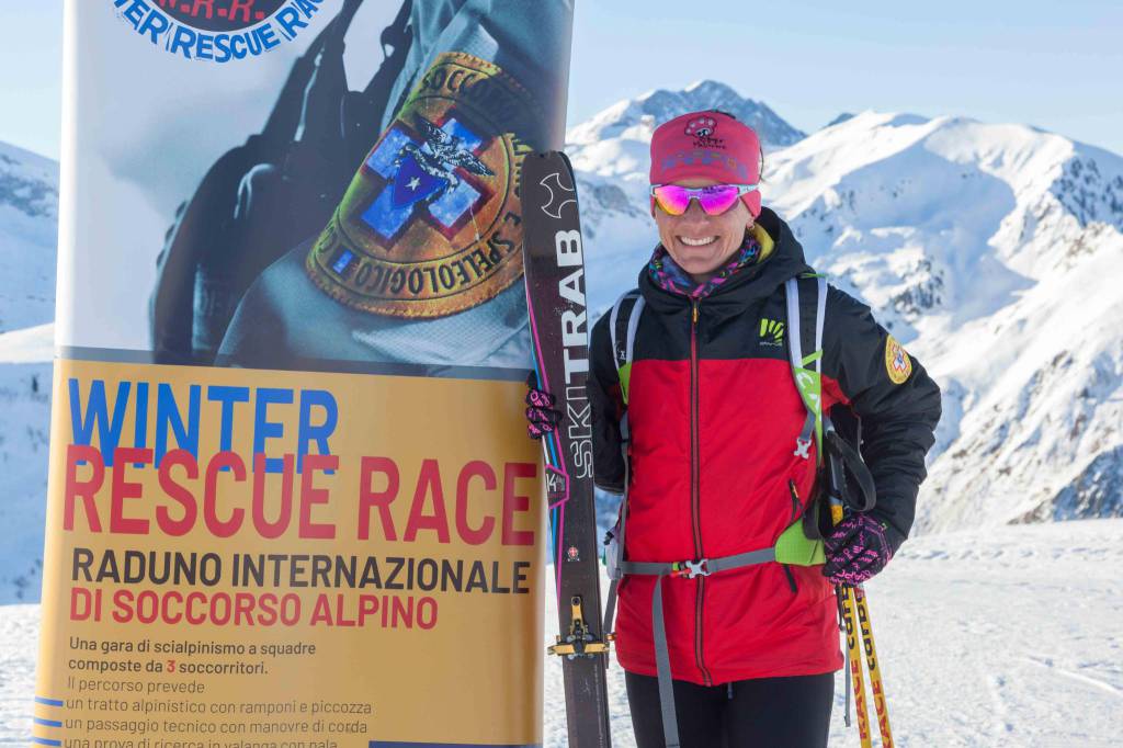 Katia Tomatis alla Winter Rescue Race