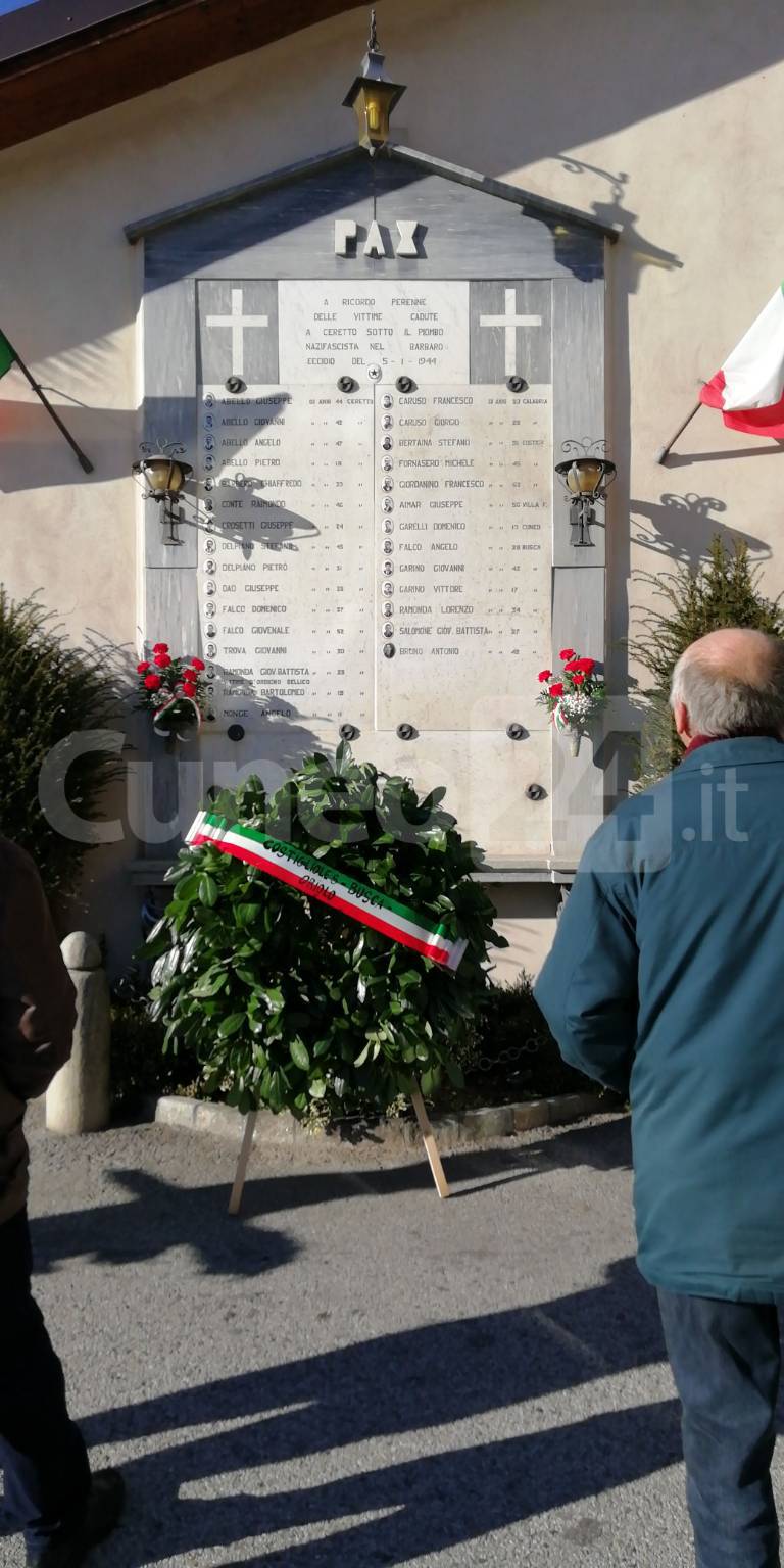 Anche il presidente della Regione Alberto Cirio alla commemorazione dell’eccidio di Ceretto