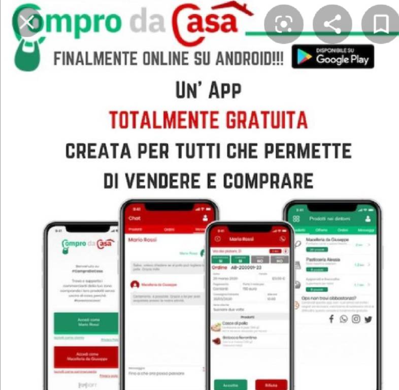 “ComproDaCasa”, nuova App gratuita made in Saluzzo