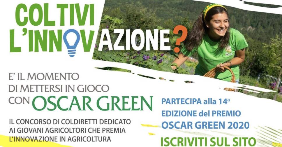 Oscar green 2020, Coldiretti Cuneo: agricoltura giovane al centro della ripresa economica