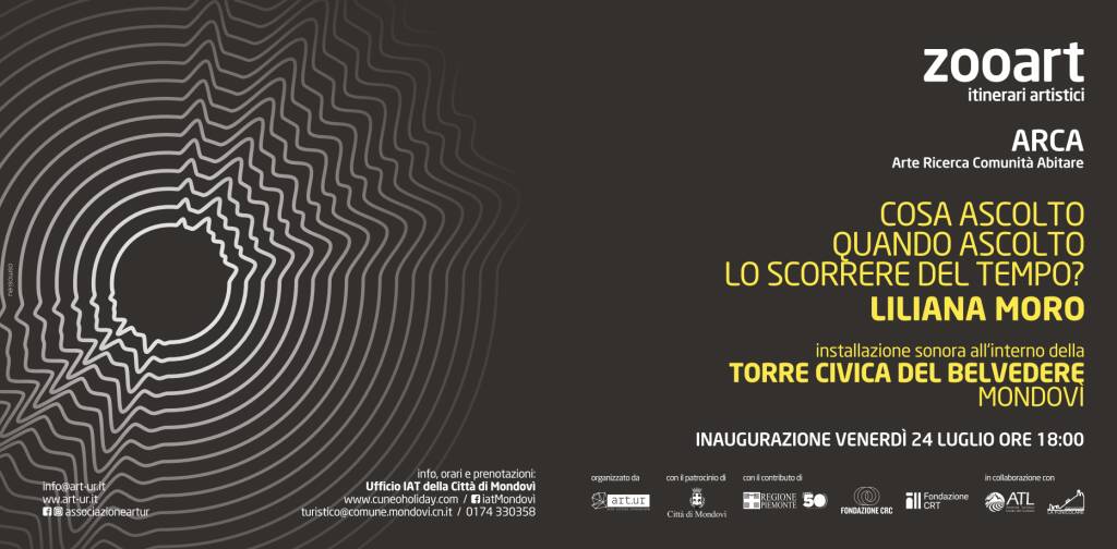 Un’installazione sonora dell’artista Liliana Moro nella torre del Belvedere a Mondovì