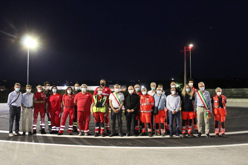 Alba: inaugurata la nuova pista di atterraggio dell’elisoccorso