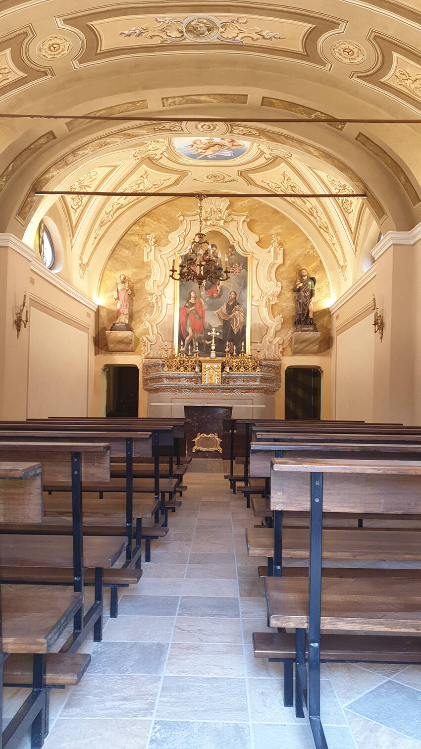 Cappella di San Rocco di Busca restaurata nei mesi scorsi grazie alle offerte dei frazionisti