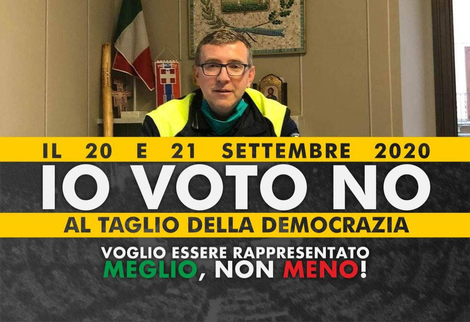 Paoletti: “Voterò NO al referendum. La democrazia vale più di un caffè all’anno”
