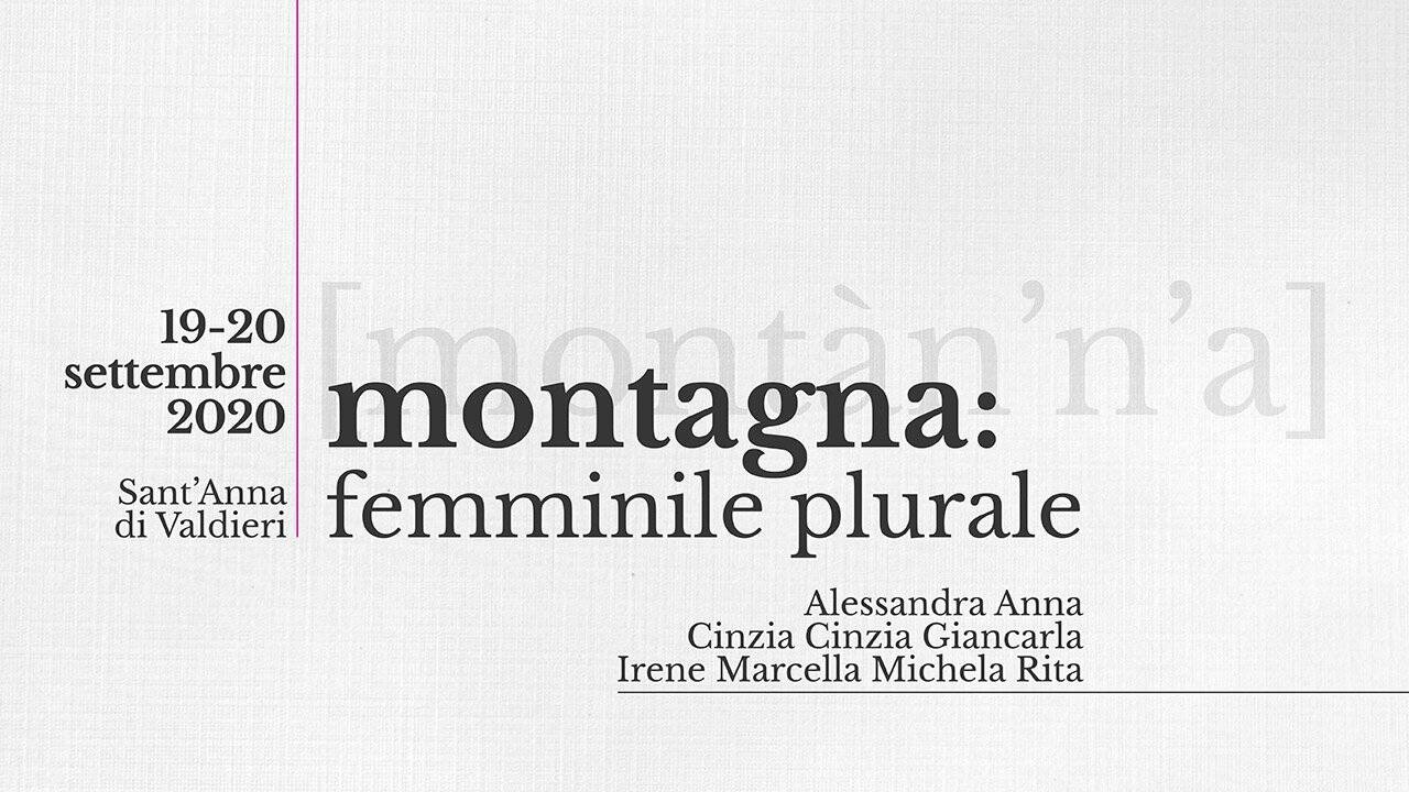 A Sant’Anna di Valdieri saranno presentati incontri ed eventi dal titolo “Montagna: femminile plurale”