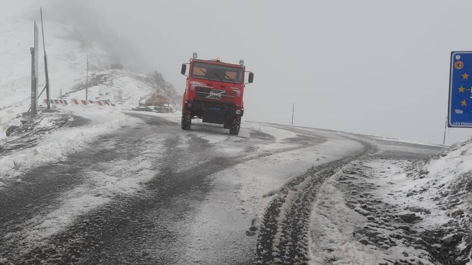 Nevica sul Colle dell’Agnello: valico chiuso sino alle 12 di lunedì